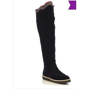 Inca Boot Company Electra Zora Knee High suede embroidered boots ``